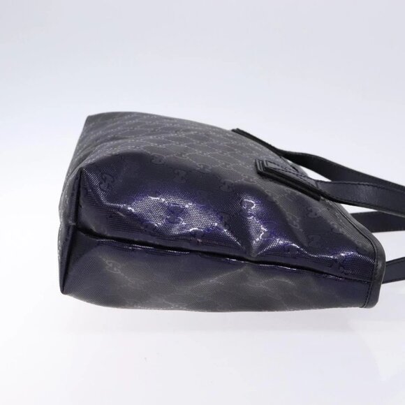 GUCCI GG implementation Tote Bag PVC Navy Silver 211133 Auth ki5982 - Picture 6 of 16